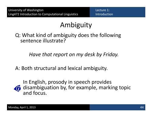 Slides - University of Washington