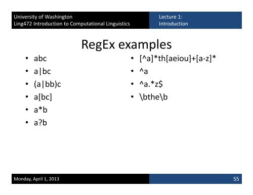 Slides - University of Washington