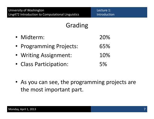 Slides - University of Washington