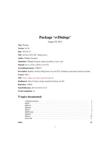 Package 'svDialogs'