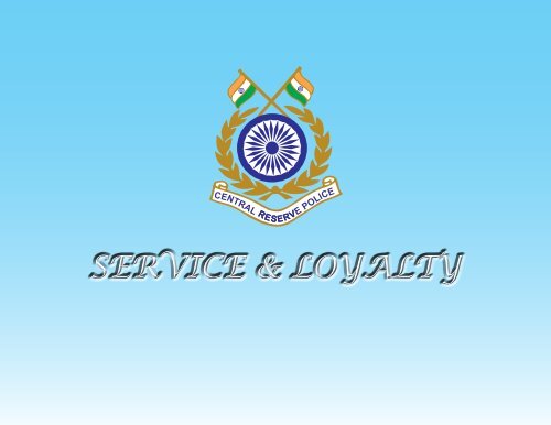 crpf news letter 2012-13 - Central Reserve Police Force