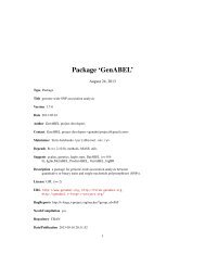 Package 'GenABEL'