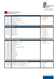 Einsatzcodes - Feuerwehr Stand: Jänner 2013 - Leitstelle Tirol