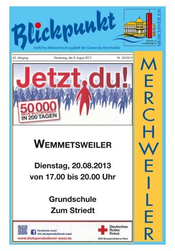 Amtliches Bekanntmachungsblatt der Gemeinde Merchweiler