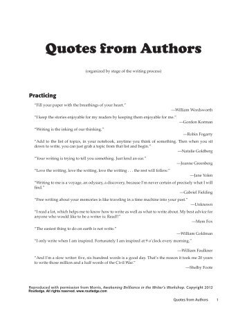 Quotes from Authors - Routledge