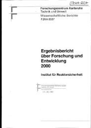 Ergebnisbericht über Forschung und Entwicklung 2000 - Bibliothek