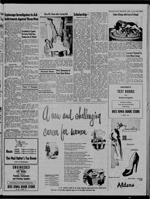 Daily Iowan (Iowa City, Iowa), 1948-09-22 - University of Iowa