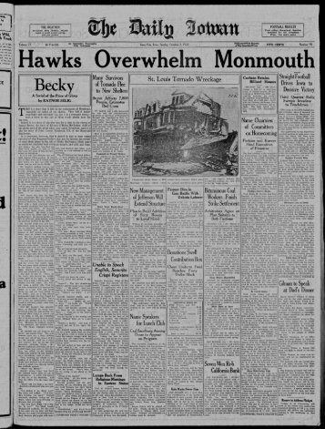 (Iowa City, Iowa), 1927-10-02 - The Daily Iowan Historic Newspapers