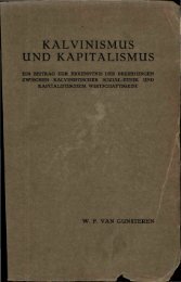 KALVINISMUS UND KAPITALISMUS - VU-DARE Home