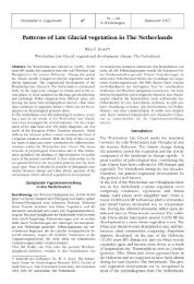 Patterns of Late Glacial vegetation in The Netherlands - VU-DARE ...