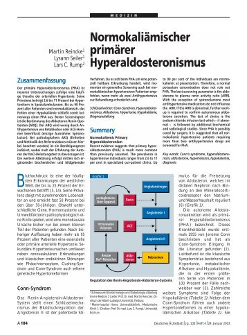 Normokaliämischer primärer Hyperaldosteronismus