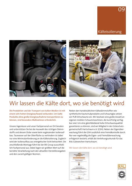 Isolierung - Bilfinger Berger Industrial Services