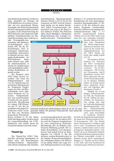 Hereditäre Tubulopathien mit Diuretika-ähnlichem Salzverlust