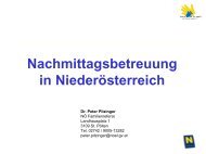 Nachmittagsbetreuung in Niederösterreich