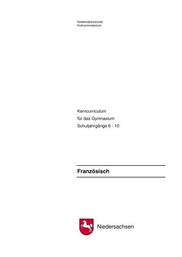 Französisch Niedersachsen - Niedersächsischer Bildungsserver