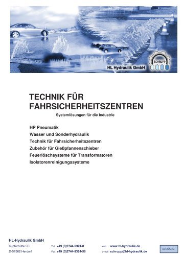 TECHNIK FÜR FAHRSICHERHEITSZENTREN - HL Hydraulik GmbH