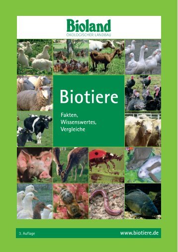 Biotiere – Fakten, Wissenswertes, Vergleiche - Bioland