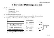 8. Physische Datenorganisation ?