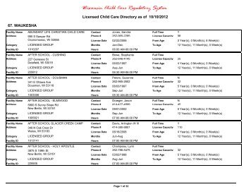 Cadenza Document - Wisconsin Department of Children and Families