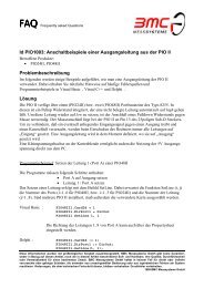 Id PIO1003: Anschaltbeispiele einer Ausgangsleitung aus der PIO II ...