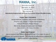 MANNA, Inc. 828 Evarts Street NE Washington, DC 20018 202-832 ...