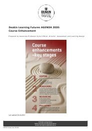 Guide to course enhancement - Deakin University