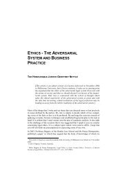 The Adversarial System and Business Practice - Deakin University