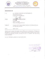 Memorandum - Calabarzon