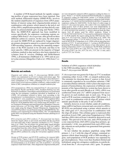 Targeted differential display of abundantly expressed sequences ...