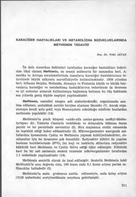 Ilk defa Amerikan hekimleri tarafından karaciğer hastalıkları tedavi ...