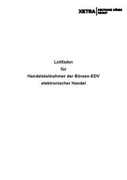 Leitfaden für Handelsteilnehmer der Börsen-EDV elektronischer ...