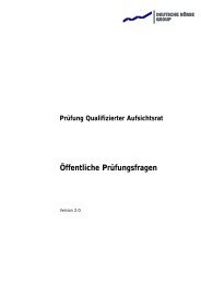 Musterfragenkatalog Prüfung Qualifizierter Aufsichtsrat