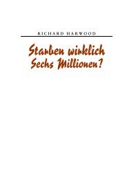 Harwood, Richard – Starben wirklich Sechs Millionen