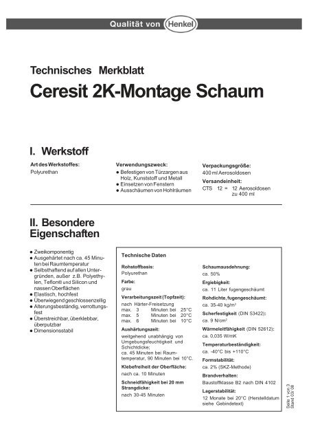 Assil 2K-Schaum - Henkel