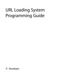 URL Loading System Programming Guide - Apple Developer