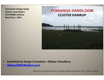 poiranga handloom cluster kamrup - Designclinicsmsme.org