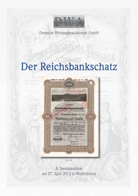 Der Reichsbankschatz Als Pdf Deutschewertpapierauktionen De