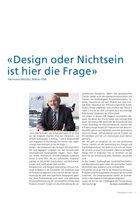 PDF-Download Magazin - Hochschule für Technik Rapperswil