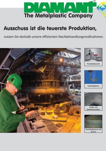 Ausschuss ist die teuerste Produktion, - Diamant Metallplastic GmbH