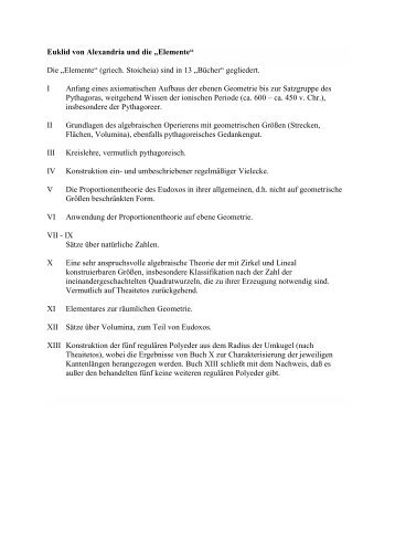 Axiome - Mathematik und ihre Didaktik