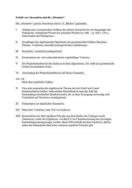 Axiome - Mathematik und ihre Didaktik