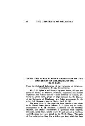 Sykes Alaskan Expedition of the University of Oklahoma of 1921