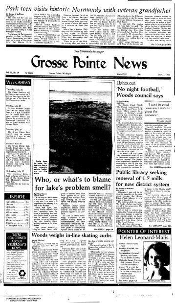 Who, or what's to blame for lake's problem smell? - Local History ...