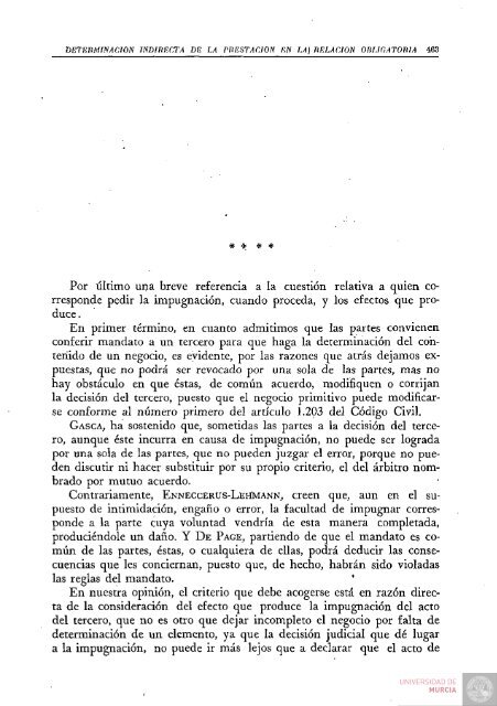 Determinación indirecta de la prestación en la relación ... - Digitum