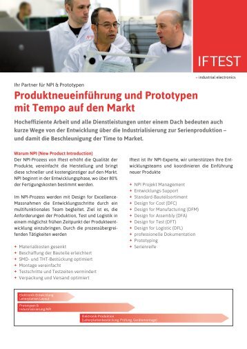 New Product Introduction - Iftest AG