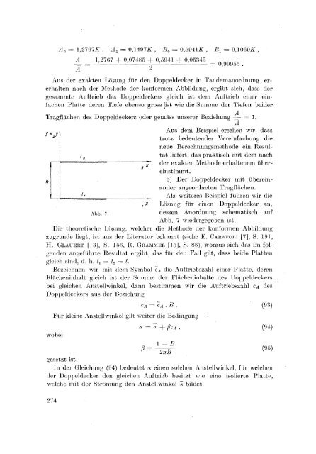 Berechnung der Potentialströmung für ein ebenes Spalt-Schaufelgitter