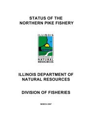 STATUS OF THE NORTHERN PIKE FISHERY ILLINOIS ... - DNR