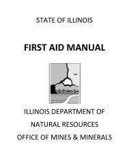 FIRST AID MANUAL - Illinois Department of Natural Resources