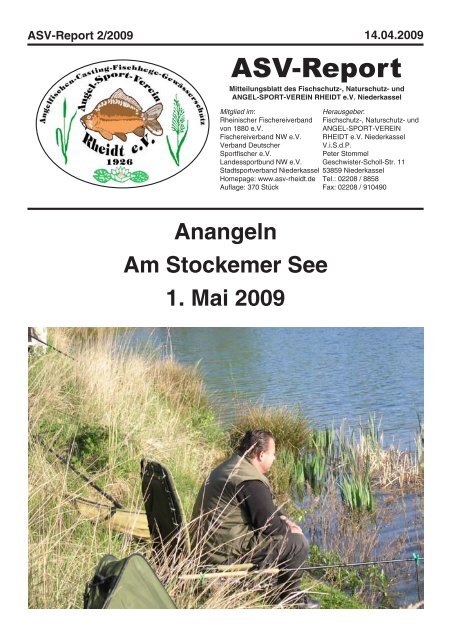 Asv-Report 2/2009 - und Angel-Sport-Verein Rheidt e.v.