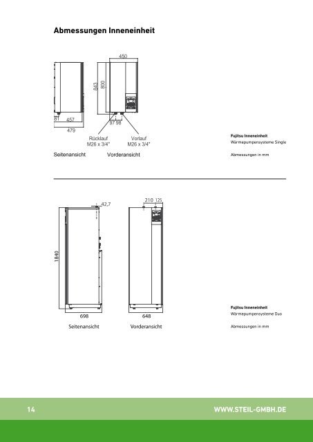 Bruttopreisliste Wärmepumpen 2013 - Steil Systemtechnik GmbH